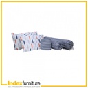 42425 BLASKO QUEEN BEDDING SET 5PCS/SET 152X198X30 CM MTC