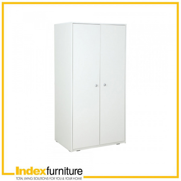 [42438] 42438 SHERRIN-P 2 Doors Wardrobe 80 cm. - White