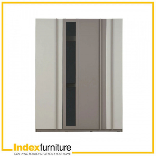 [42463] 42463 MUNICH 4 DOOR WARDROBE OT/SS 160X61.3X210CM