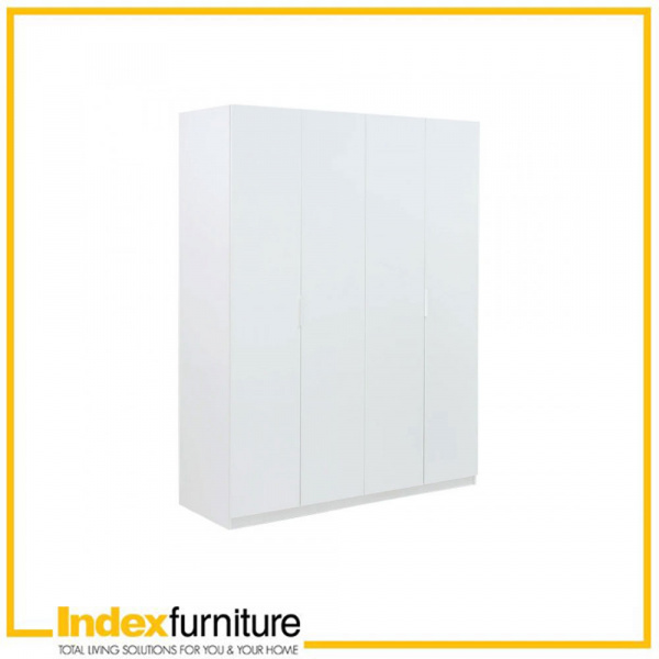 42473 MELODIAN 4 DOORS WARDROBE WT 160X58.8X210CM