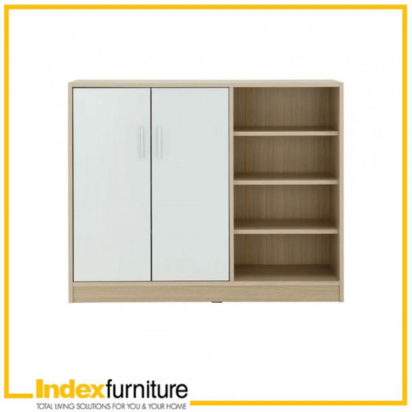 [42492] 42492 MINNIO 2 SHOE CABINET 100CM 2DR WTO 100X39X80CM
