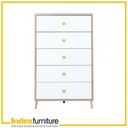 42500 ORCHID CHEST 5 DRAWERS 60CM NT/WT 60X38X95.8CM