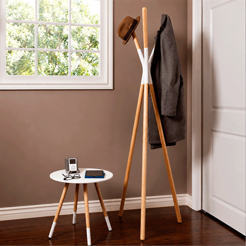 [42506] 42506 WINSTON MULTIPURPOSE RACK H176 NT/WT 56X56X176CM