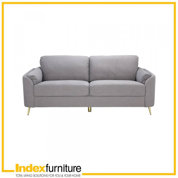 [42520] 42520 GARNET FABRIC SOFA 3/S GY, 201X88X89CM