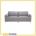 42520 GARNET FABRIC SOFA 3/S GY, 201X88X89CM