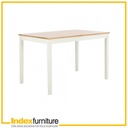 42527 MOZZARELLA DINING TABLE 120CM NT/WT, 120X75X75CM