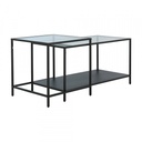 42535 VICTOR NESTING TABLE 2PCS 90CM BK, 90X45X45
