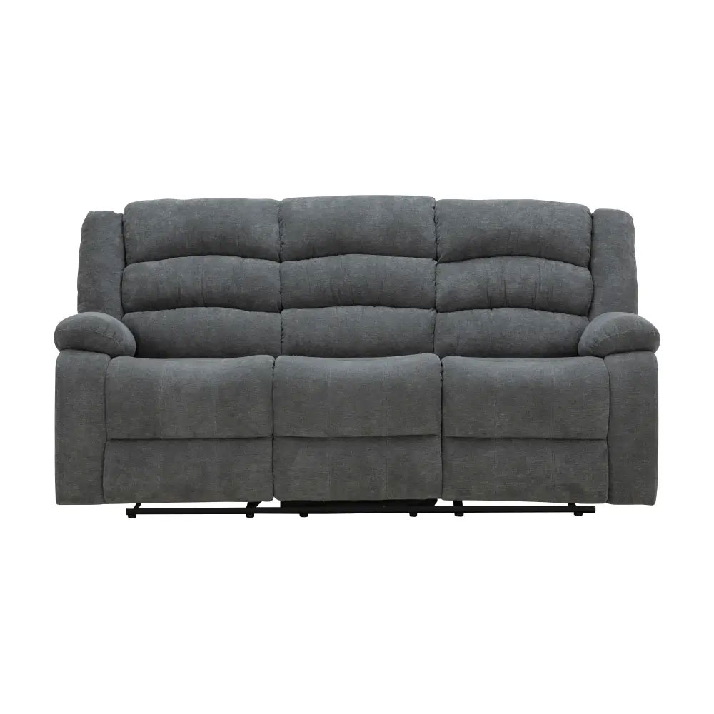 [42541] 42541 JAYDEN FABRIC MANUAL RECLINER 3/S GY 203X