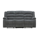 42541 JAYDEN FABRIC MANUAL RECLINER 3/S GY, 203X