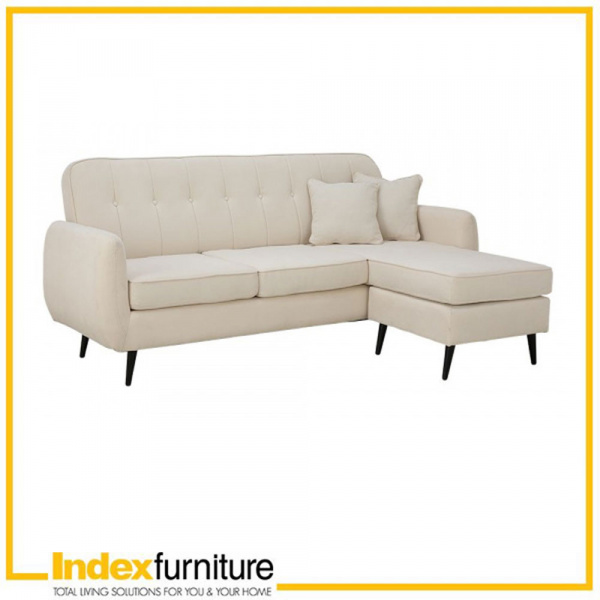 51564 DAPHNE FABRIC L-SHAPE SOFA CR