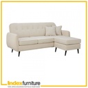 51564 DAPHNE FABRIC L-SHAPE SOFA CR