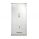 39239 WARDROBE 2 DOOR 2 DRAWER WHITE VTF PT08H (PU) 