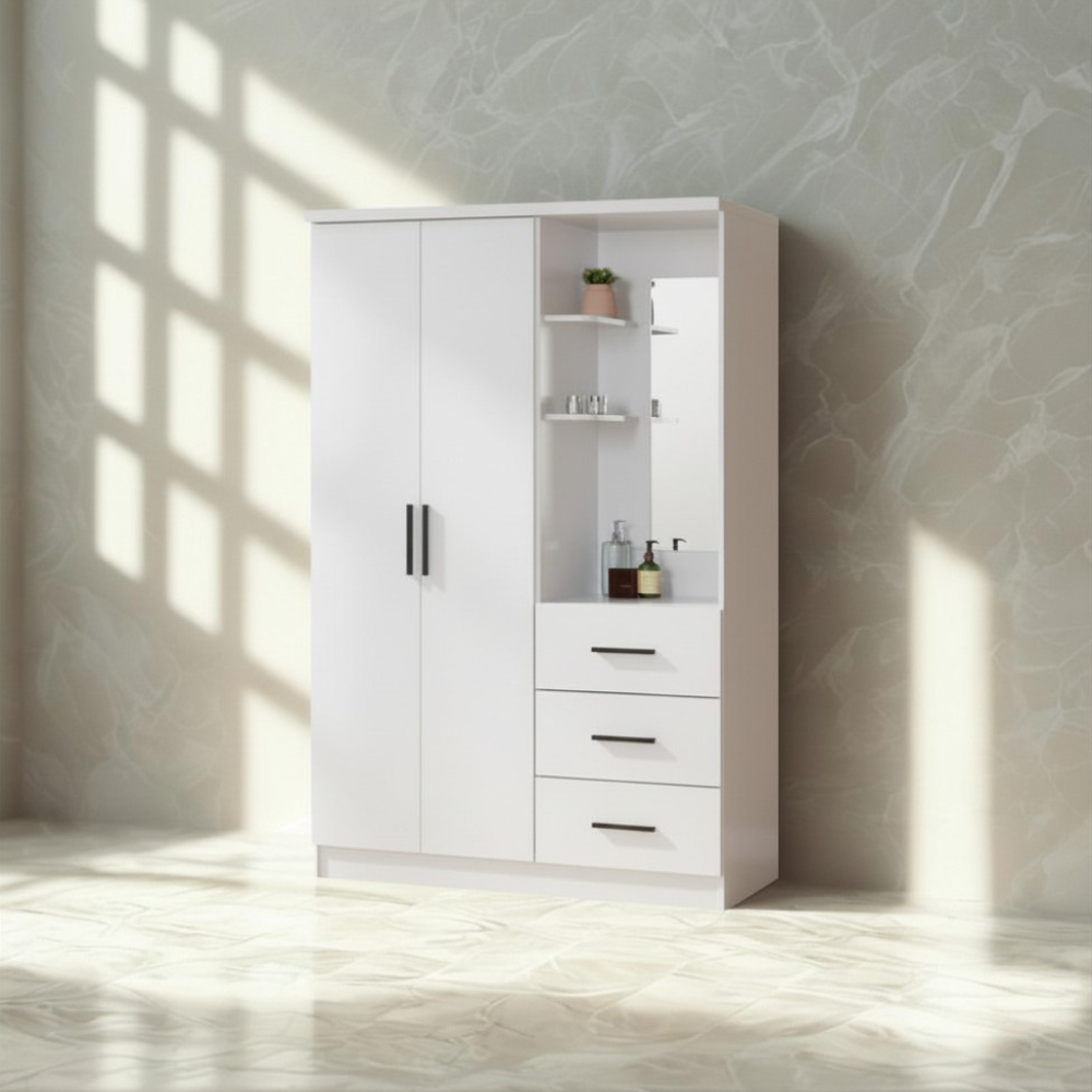 [39273] 39273 WARDROBE 2 DOOR 3 DRAWER CUM DRESSER  GV AD2D3WD 
