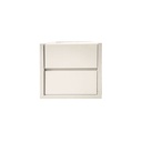 61018 NIGHT STAND 2DRAWER SGY NS069 WHITE HIGH GLOSS/  WHITE WASH