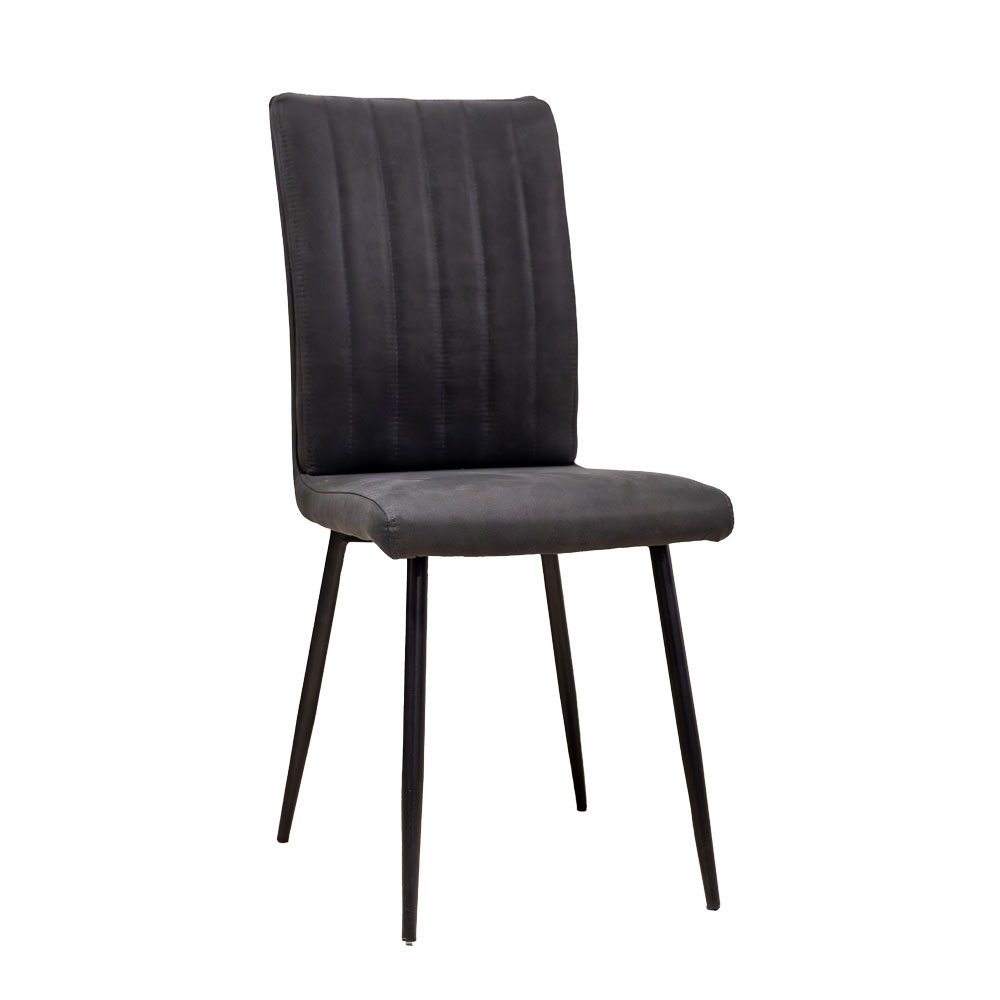 34551 LEROY DINING CHAIR DC-107 #K54 TECH FABRIC + P. COAT LEG