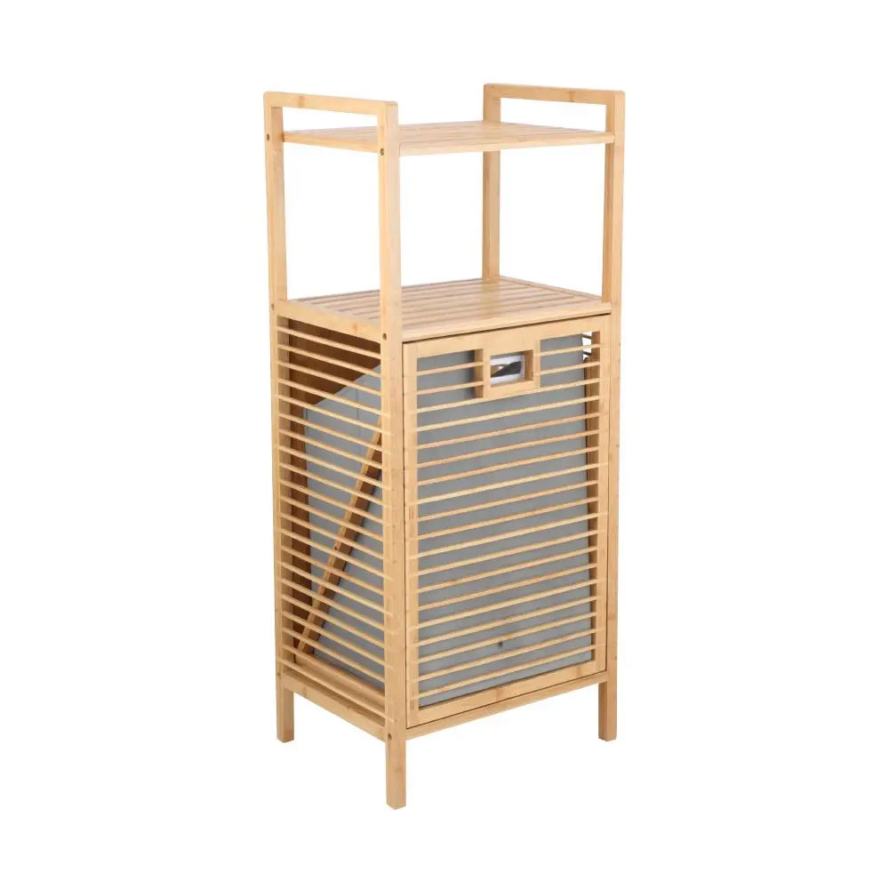 61114 ELVIDA STORAGE SHELF+HAMPER NT          
