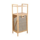 61114 ELVIDA STORAGE SHELF+HAMPER NT          