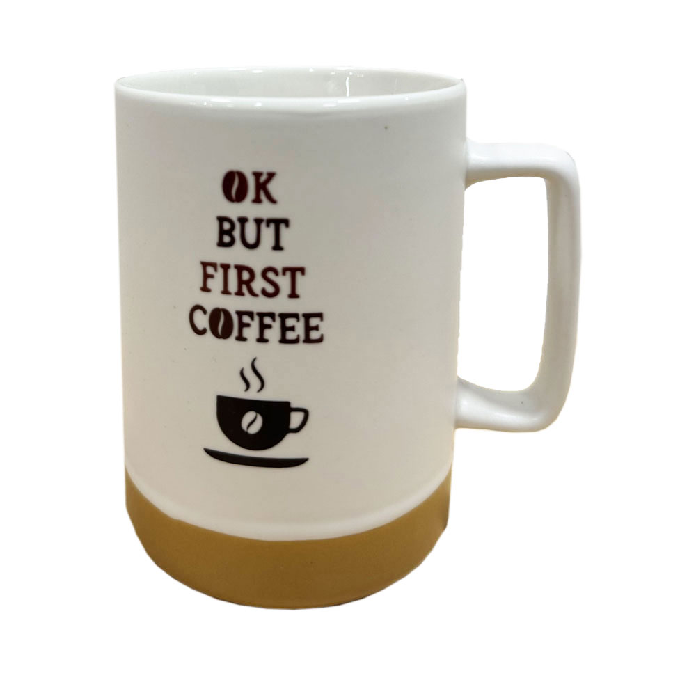 61165 MARIONA MUG 400ML WT/BE               