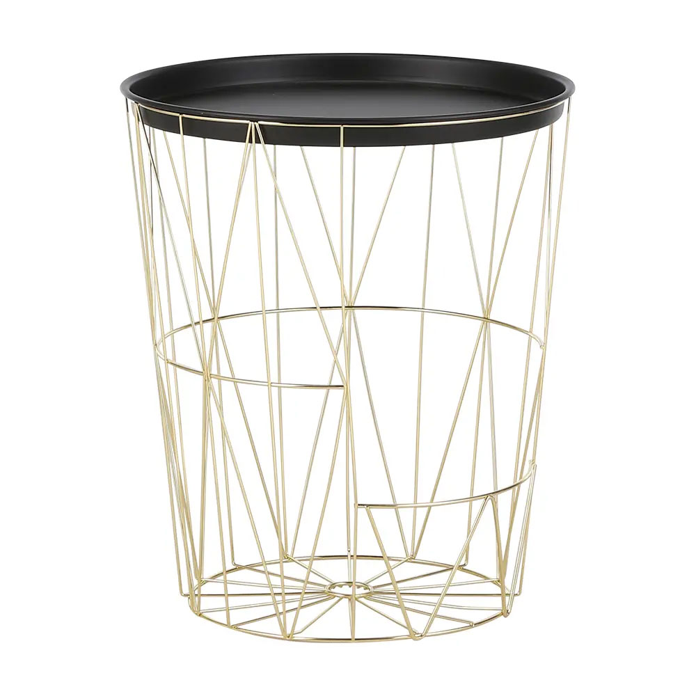 61174 LIMA SIDE TABLE GD/BK                   