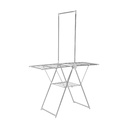 61180 CHESTER WING DRYING RACK+HANG ROD SV/WT 