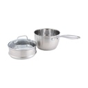 61212 NORMINA STEAMER POT 3 PCS/SET 18CM SV 