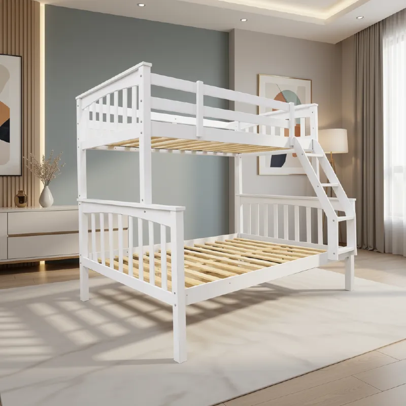 34651 BUNK BED TWIN WOODEN ALLIUM WHITE 900/1200X1900MM