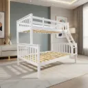 34651 BUNK BED TWIN WOODEN ALLIUM WHITE 900/1200X1900MM