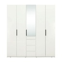 40395 MAXI WARDROBE5DRS WOOD+MIRROR WT#01 