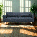 40418 HANA FABRIC SOFA BED 3 S DGY 