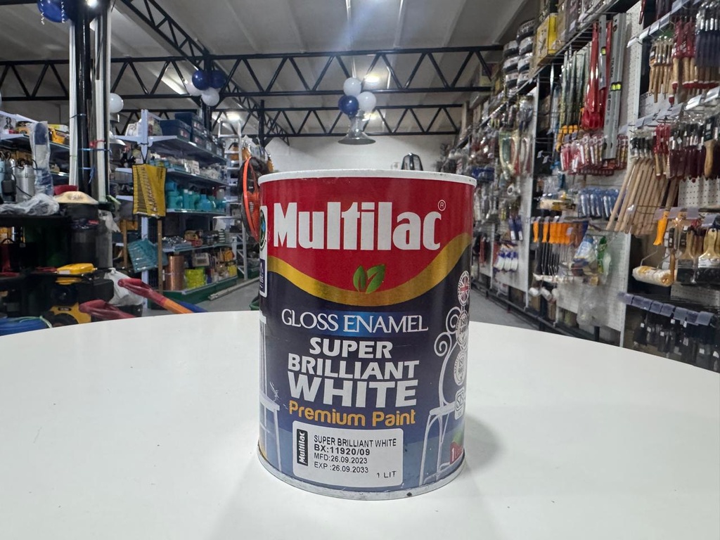 19743 MULTILAC GLOSS SUPER BRILLIANT WHITE 1LTR 