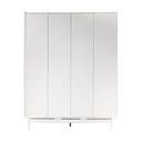 63543 WARDROBE 4DOOR WHITE BR18 WR1809DMS-WH 
