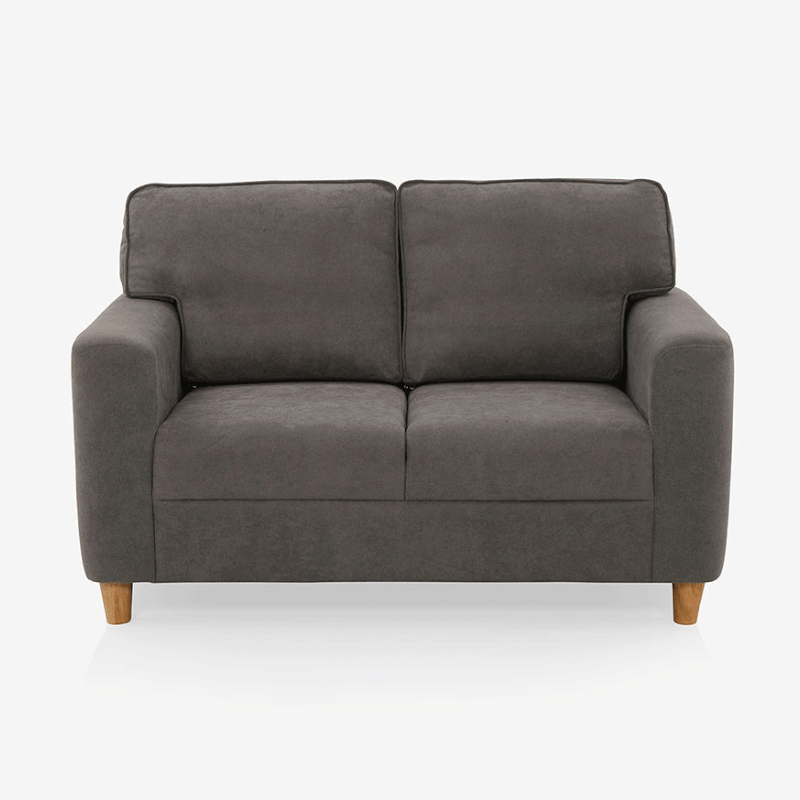 17710 UTOPIA 2 SEATER GREY FABRIC SOFA 