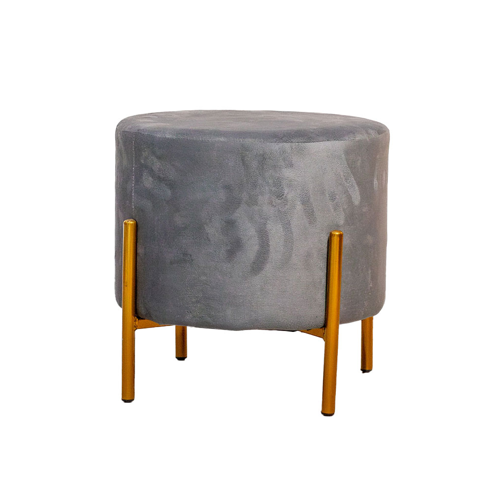 [63570] 63570 STOOL GREY FABRIC OC-014 