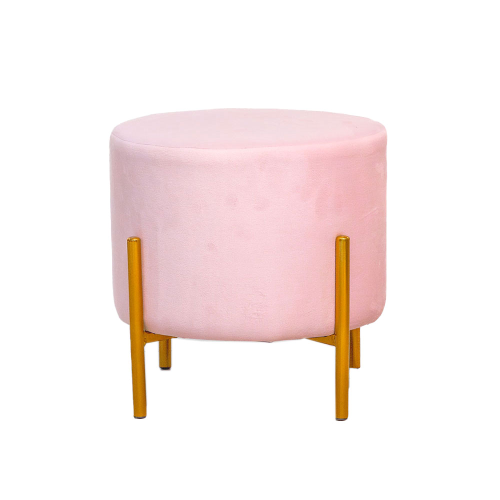 63571 STOOL PINK FABRIC OC-014 