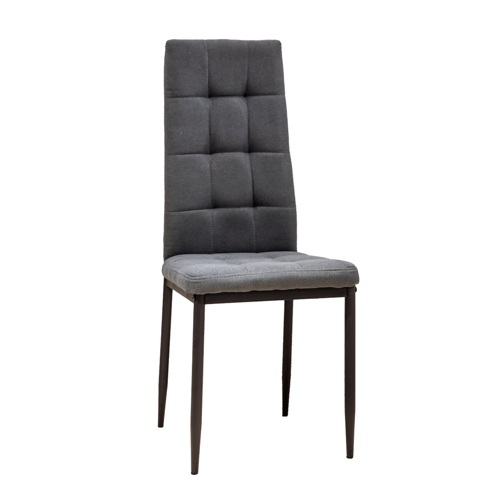 63574 DINING CHAIR SANDER BLACK FABRIC + P.COAT LEG DC-303 