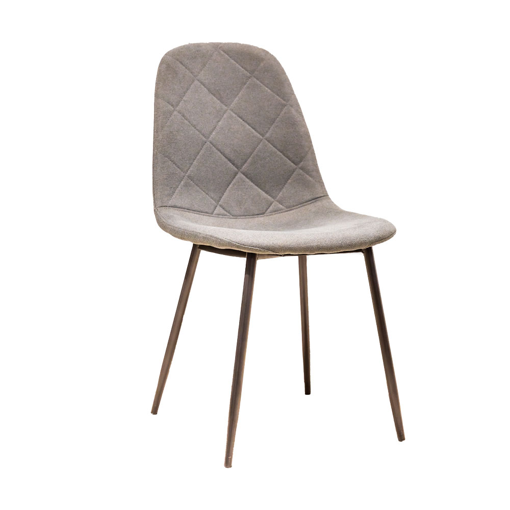 63578 DINING CHAIR LUKA GREY FABRIC W/STITCHING DC-1916P 