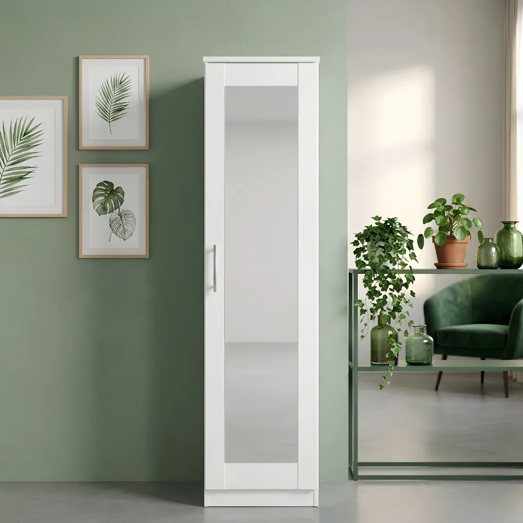 [63600] 63600 WARDROBE 1DOOR 1 DRAWER W/MIRROR GV PT11A 