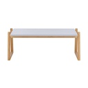 66510 LUCAS CENTER TABLE 87X45X32CM BL/NT