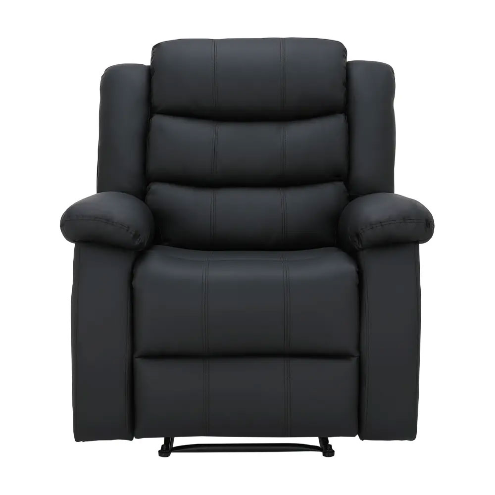 66518 LEMMA PVC MANUAL RECLINER 1/S BK