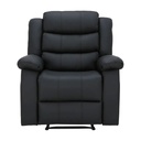 66518 LEMMA PVC MANUAL RECLINER 1/S BK
