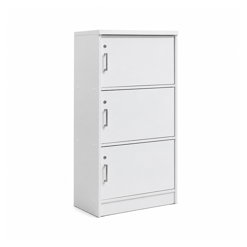 63623 STORAGE CABINET 3 DOOR - SUPER WHITE 1.2X0.6X.42M - GV 3616(LO) 