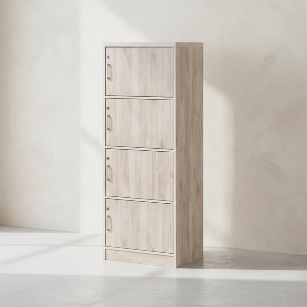 [17372] 17372 STORAGE CABINET 4 DOOR  (W/LOCK) - SILTY SAND 1.55X0.6X.41M - GV 4616(LO) 