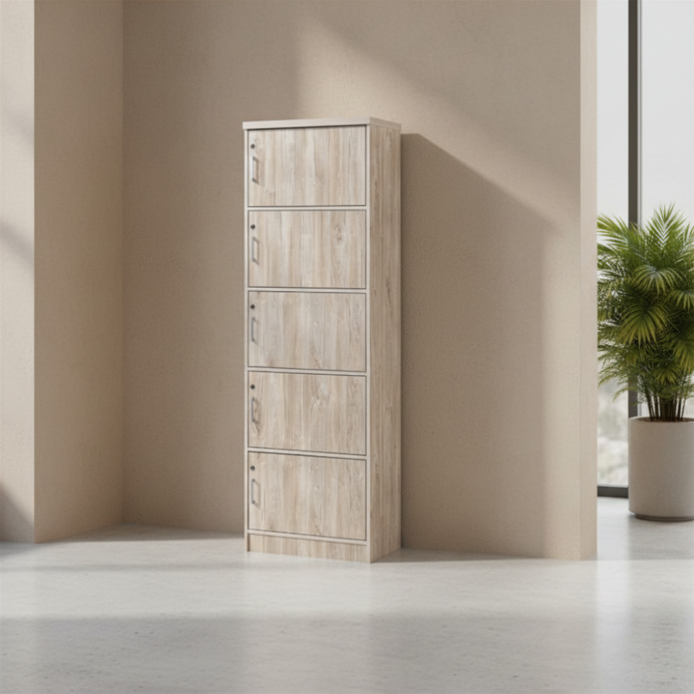 [63625] 63625 STORAGE CABINET 5 DOOR  (W/LOCK) - SILTY SAND 1.91X0.6X.41M - GV 5616(LO) 