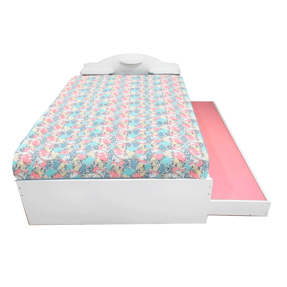 63626 4F BED WITH 3F PULL OUT BED - SUPPER WHITE - VTF B44 