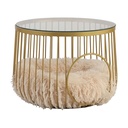 66539 MITZI COFFEE TABLE+PET BED GD