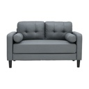 66540 RAFFY FABRIC SOFA 2/S GY