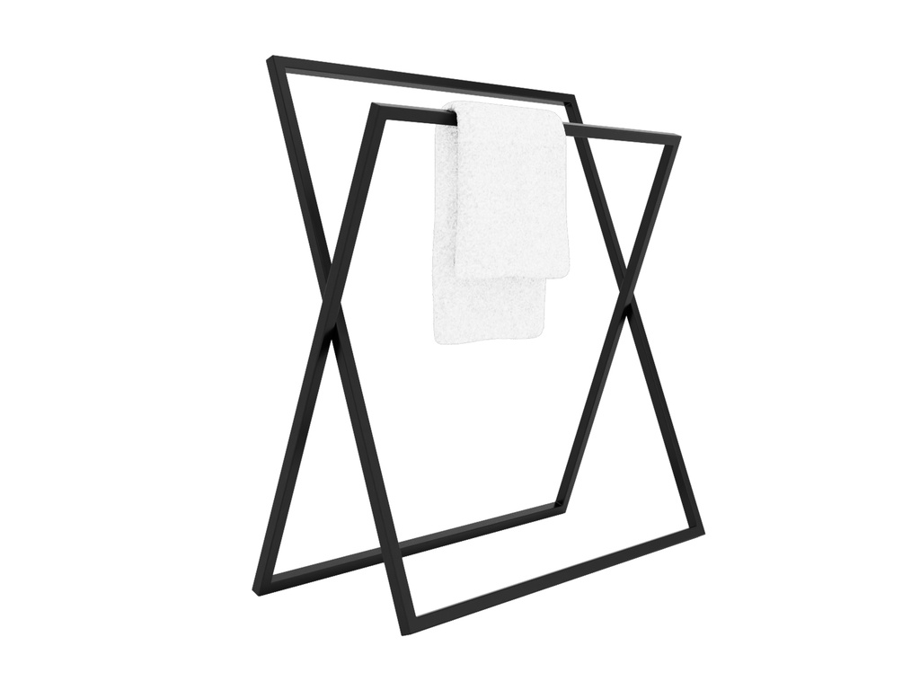 [66545] 66545 MOREA NEW TOWEL RACK BK 
