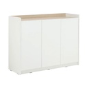 66548 TOMS SHOE CABINET 3DR. 120CM WT/LO15