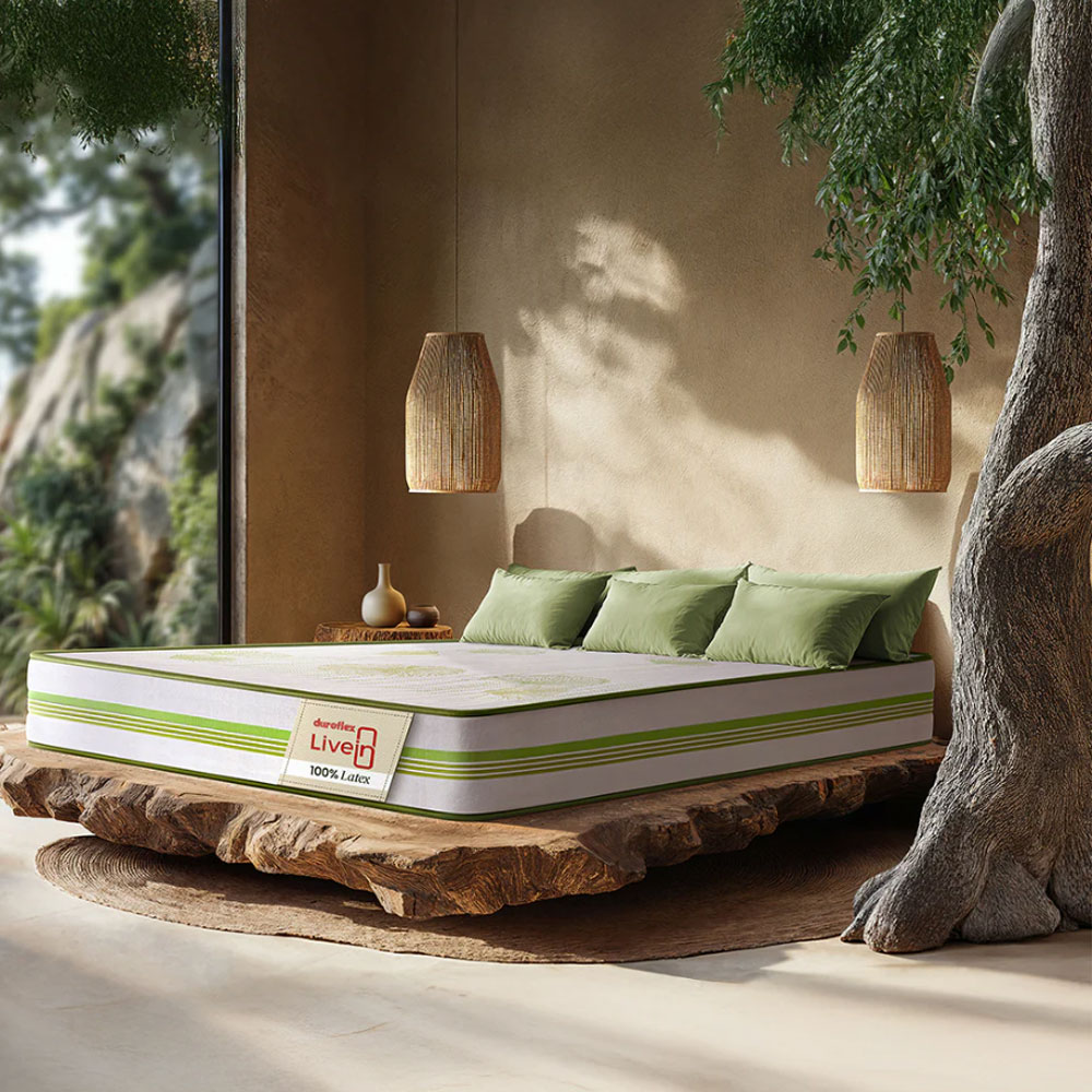 63629 DUROFLEX MATTRESS LIVEIN 100% LATEX 75"X60"X8"