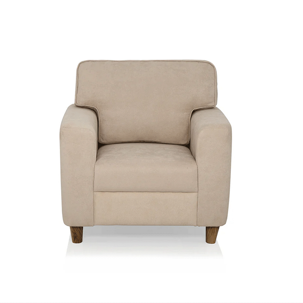 63660 DUROFLEX SOFA UTOPIA BEIGE FABRIC 1SEATER   